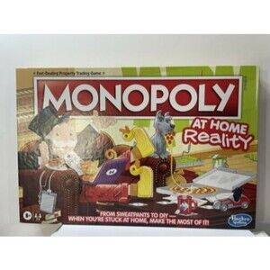 Monopoly At Home Reality Edition Hasbro 2021 NEW SEALED 2-6 Players Age 8+